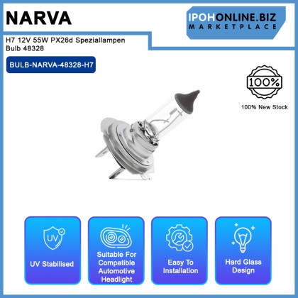 Narva H7 12V 55W PX26d Speziallampen Bulb 48328